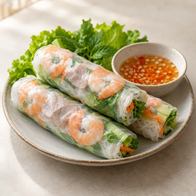 Gỏi cuốn tôm thịt